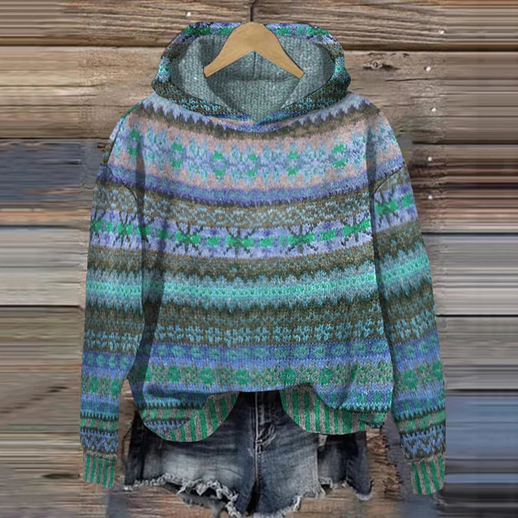 PAOLA™ | ETHNISCHER KAPUZENPULLOVER