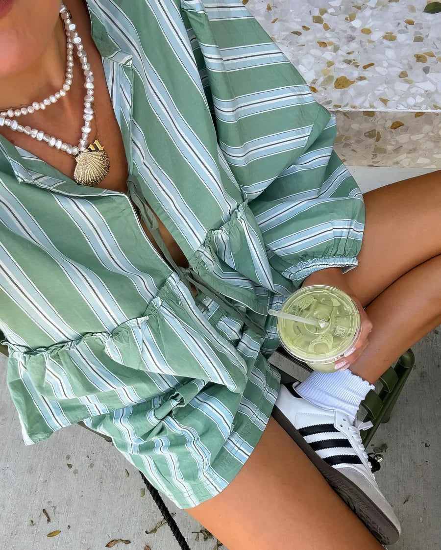 50% RABATT | Cozyra™ | Bequemes Co-ords Sommer-Set