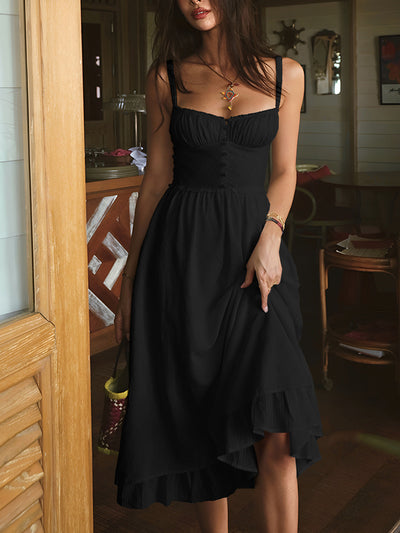 50% RABATT | Ruchelle™ | Midi-Sommerkleid mit Rüschen