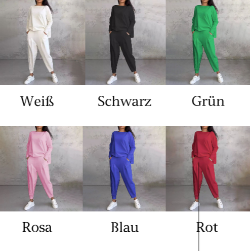 CozyChic™ Stilvolles Langarm-Oberteil & Hose für lässigen Komfort