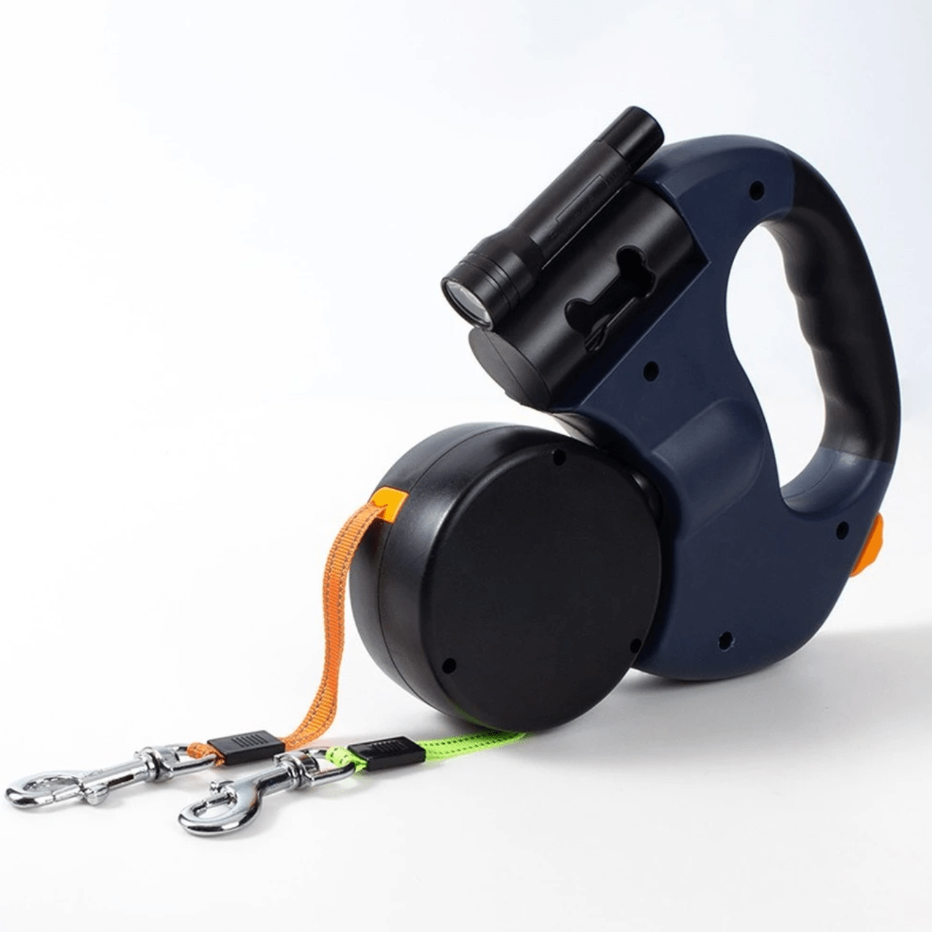 50% RABATT | PawBeam® | Doppelt gewickelte Hundeleine mit Taschenlampe