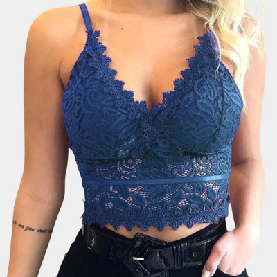 50% RABATT | Lacette™ | Cropped Top mit Spitze für Frauen