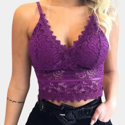50% RABATT | Lacette™ | Cropped Top mit Spitze für Frauen