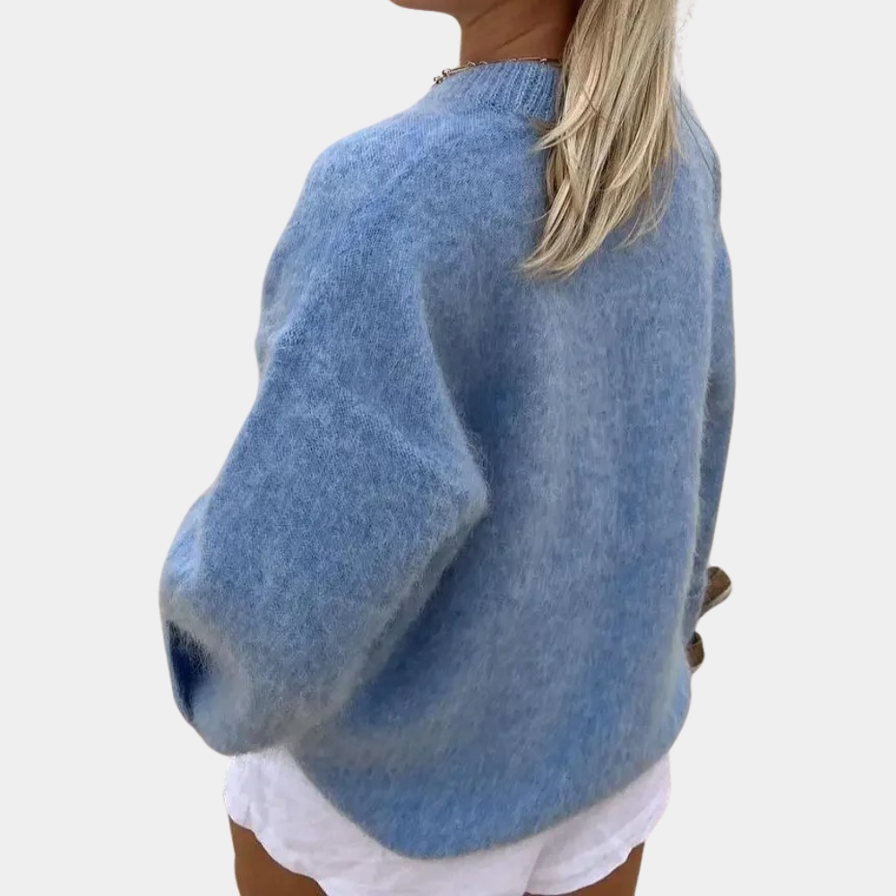 Franka™ Gestrickter Pullover in Übergröße für Frauen