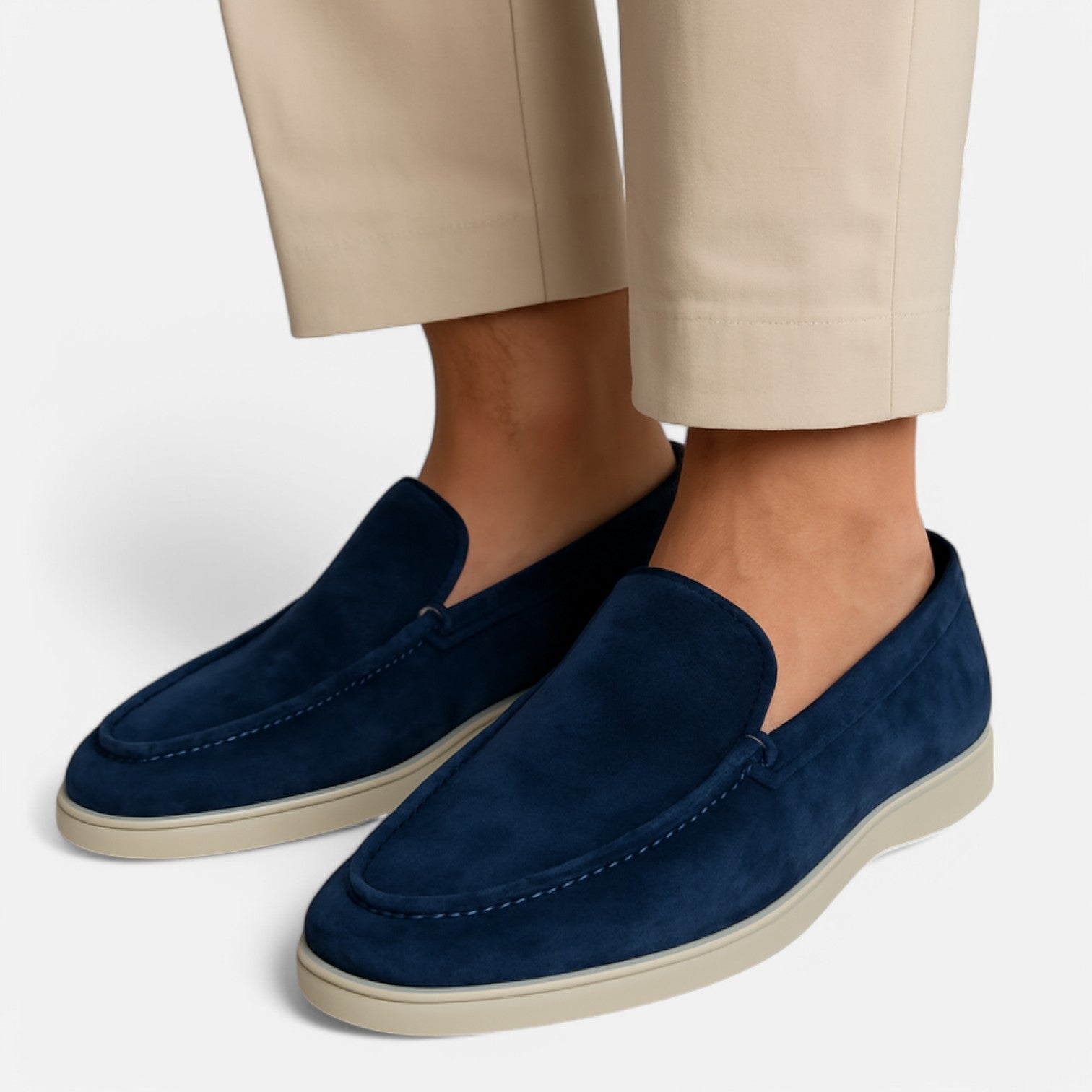 Old Money Suede Slip-On Loafers for Men