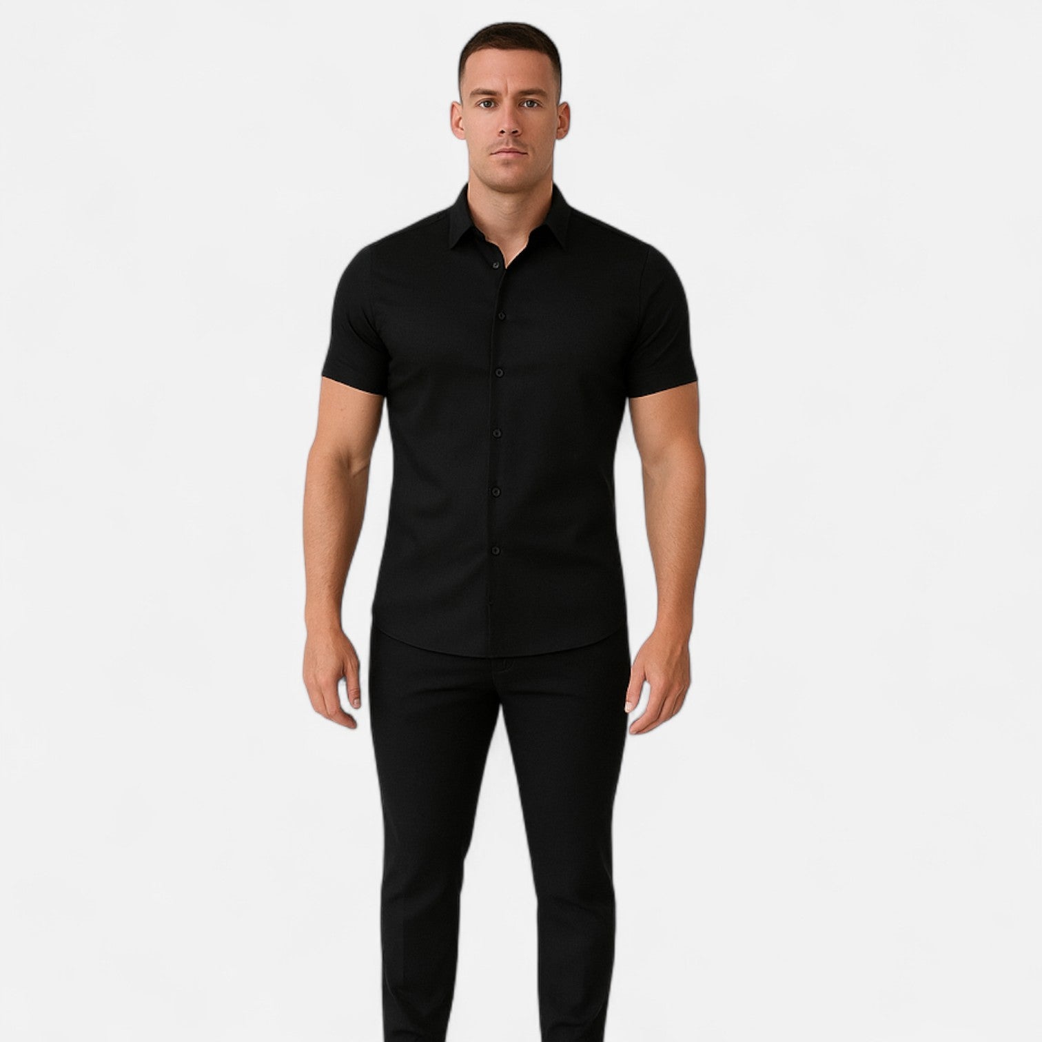Gérald Slim Fit Short Sleeve Shirt – Elegant Silhouette, Refined Everyday Style