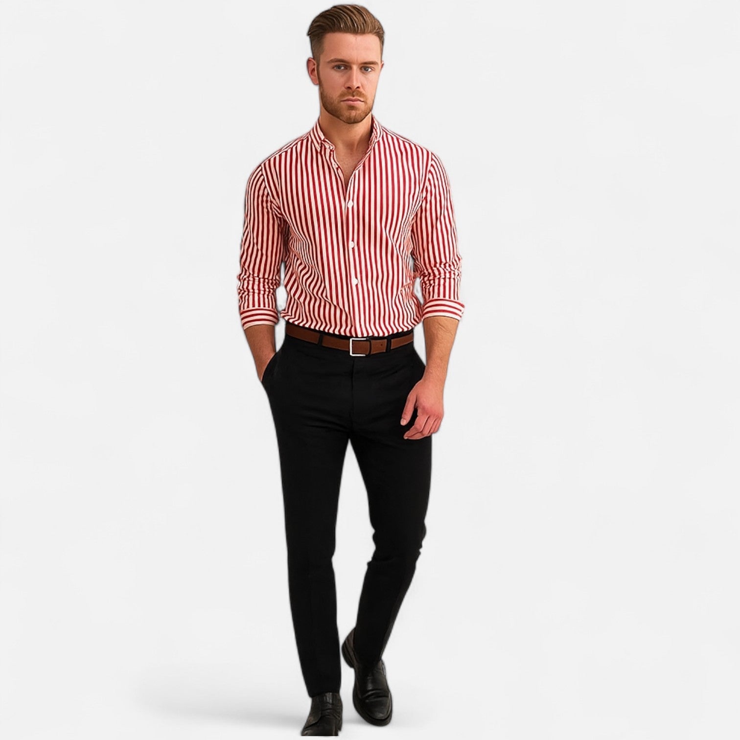 Striped Shirt for Men – Tailored Lines, Timeless Elegance, and Casual Chic