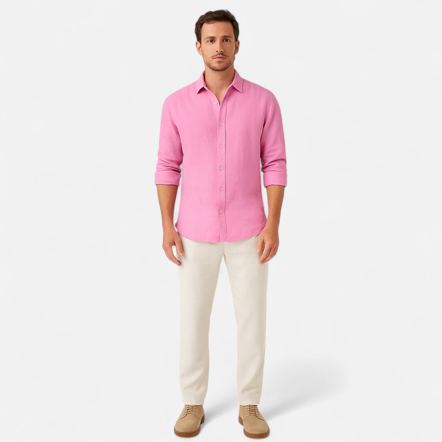 Men's Cotton-Linen Shirt – Lightweight Comfort, Casual and Timeless Elegance