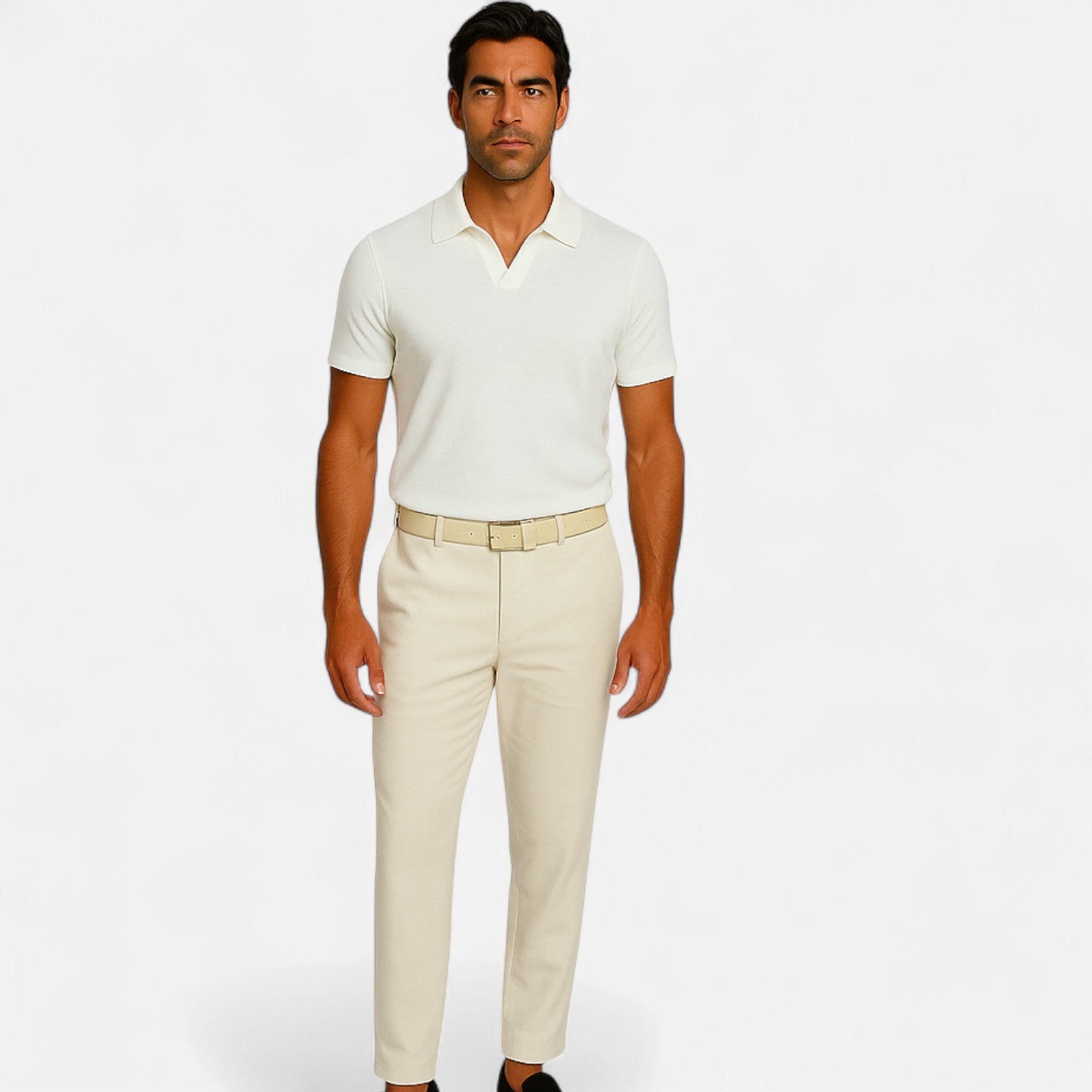 Buttonless Polo for Men - Old-School Minimalism, Refined Ease for Everyday