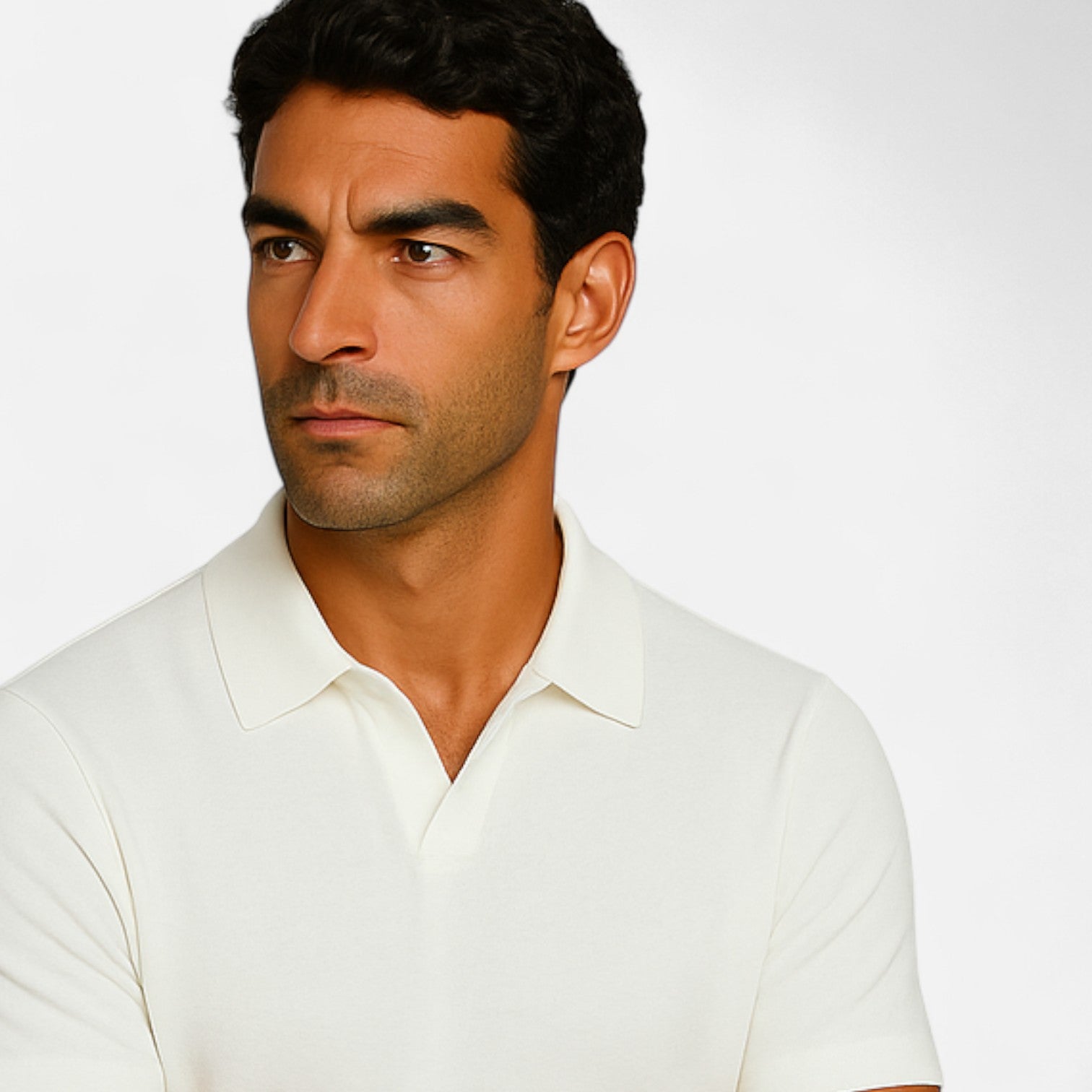 Buttonless Polo for Men - Old-School Minimalism, Refined Ease for Everyday