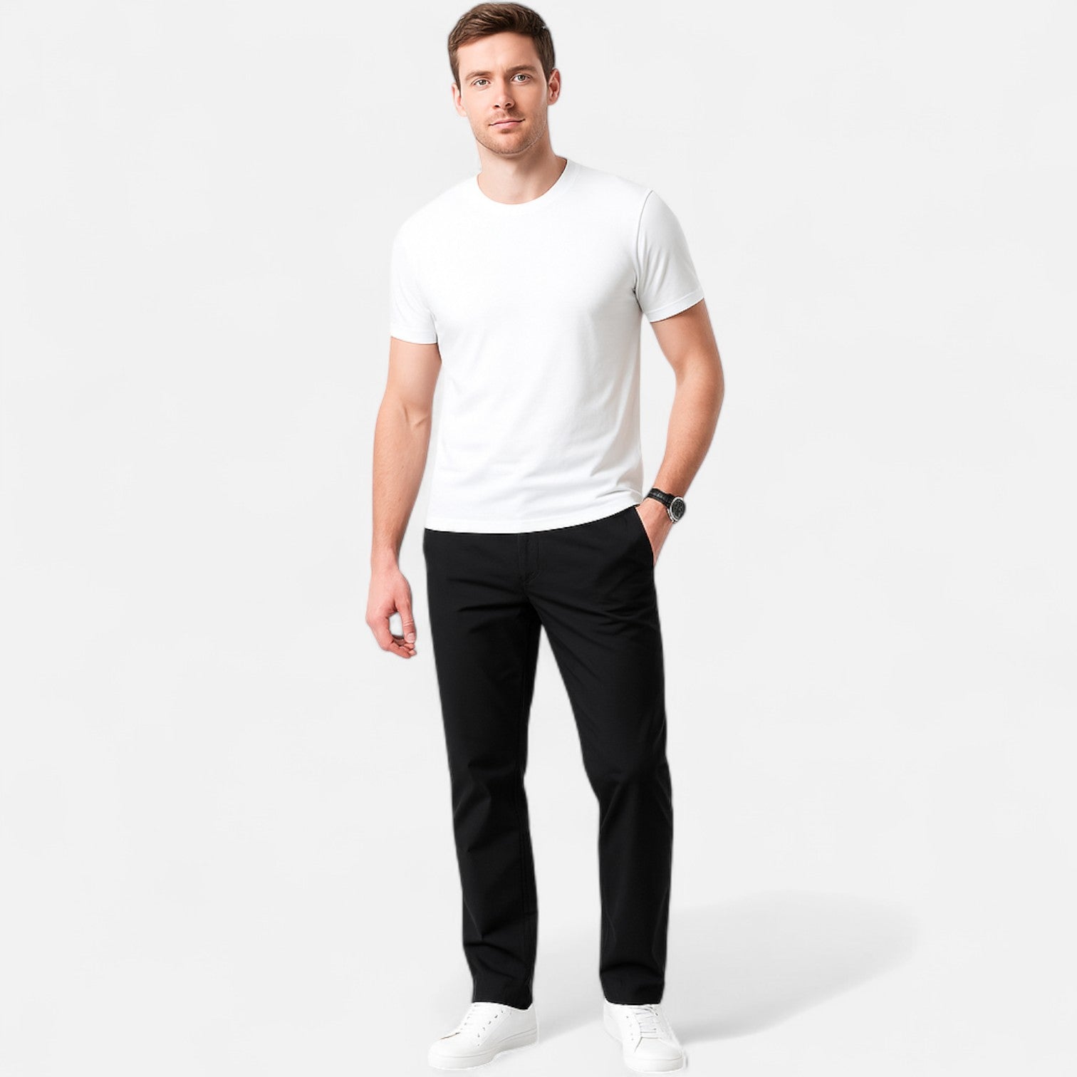 Men's Chino Pants - Tailored Simplicity, Timeless Essential for a Casual and Elegant Outfit