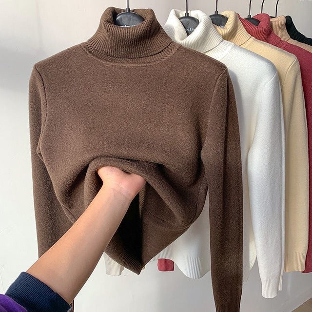 Eleanor™ Warmer Damenpullover aus Samt