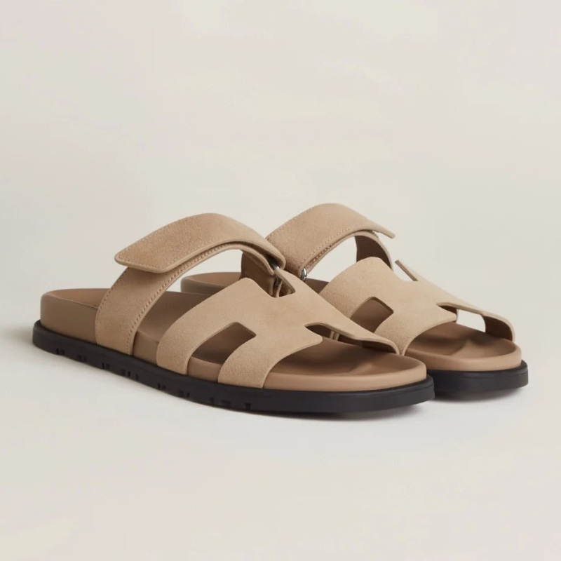 50% RABATT | Ecliéa® | Minimalistische Ledersandale