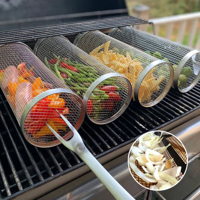 50% RABBAT | GrillRoller™ | Zylindrischer Grillkorb