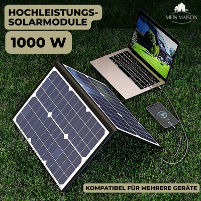 50% RABATT | SolarEdge™ | Faltbares Solarpanel Kit | Für Camping, Auto, Boot & Caravan