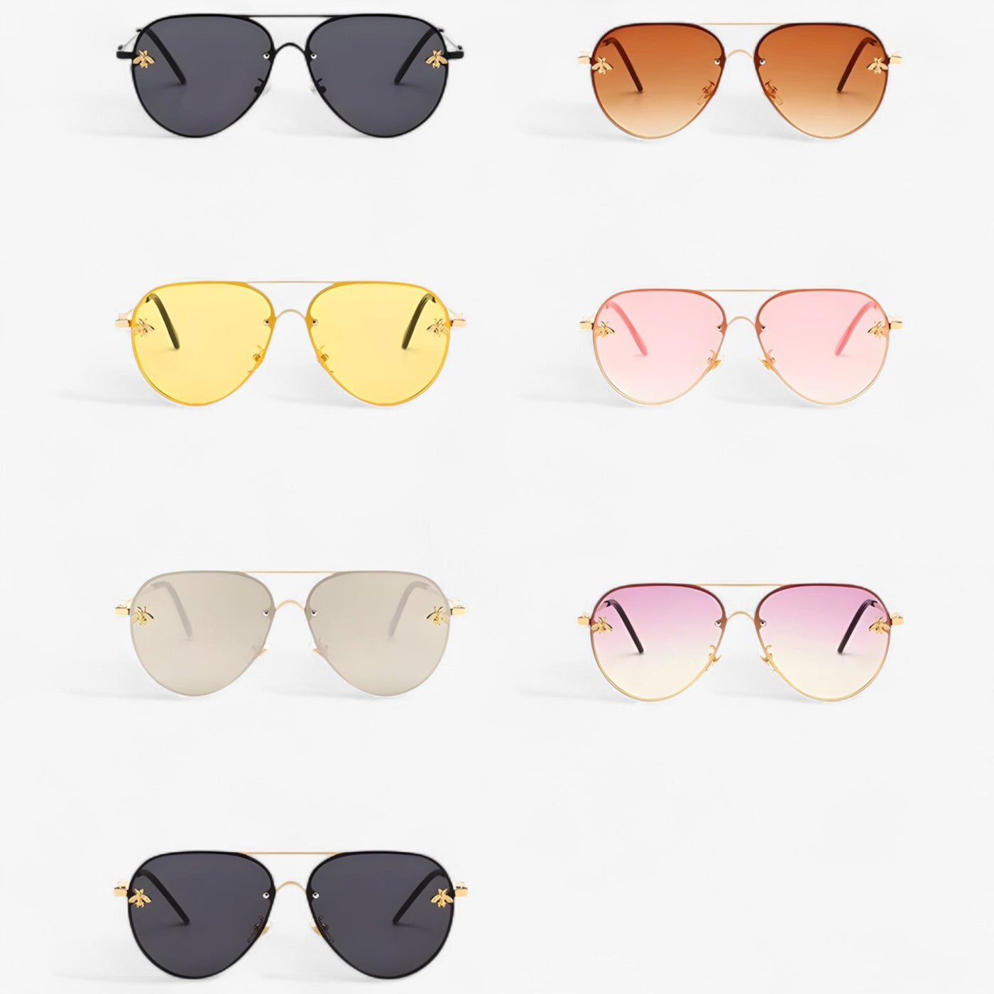 50% RABATT | Joris™ | Bee Pilot Vintage-Sonnenbrille
