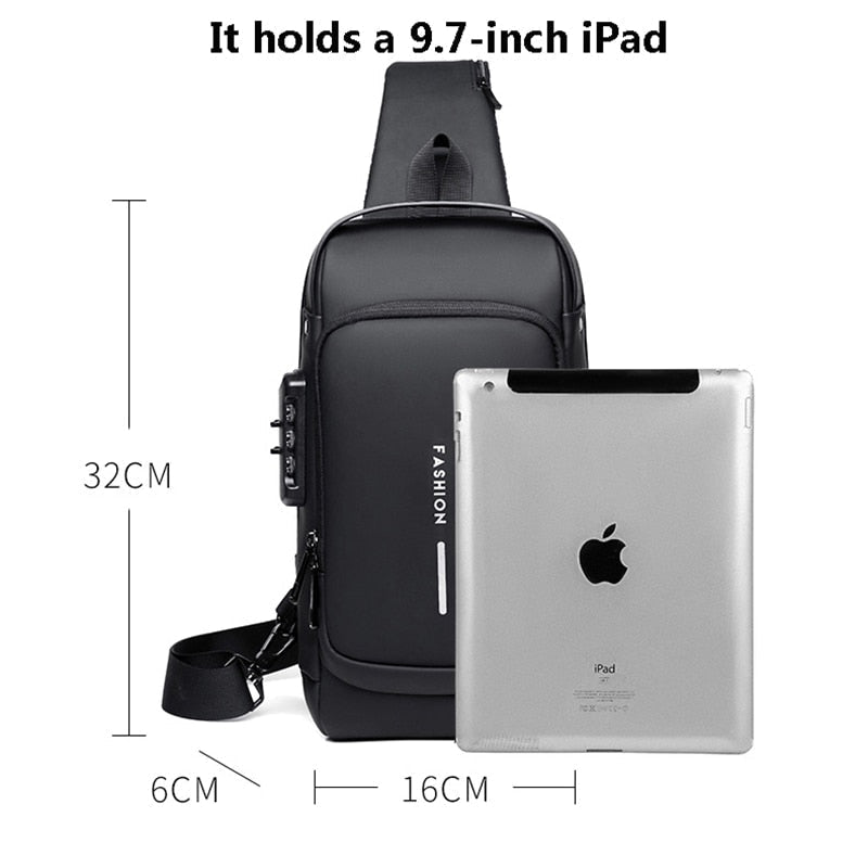 USB Anti-Diebstahl Umhängetasche (50% Rabatt)