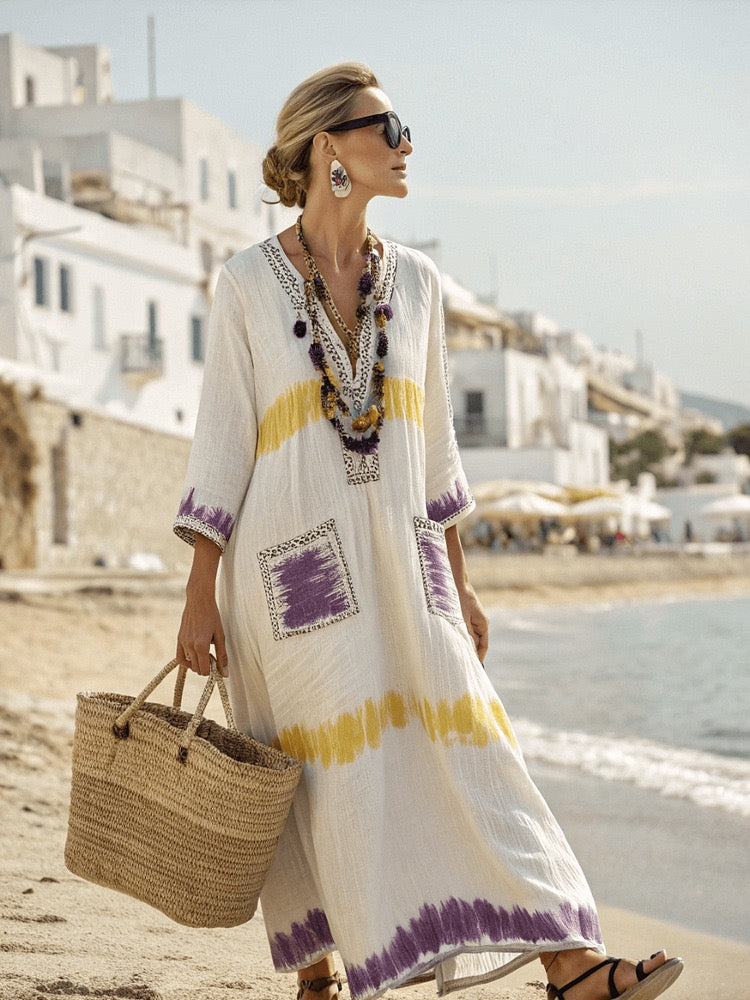 50% RABATT |Mykonos™ | Breeze Kaftan-Kleid