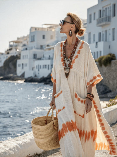 50% RABATT |Mykonos™ | Breeze Kaftan-Kleid