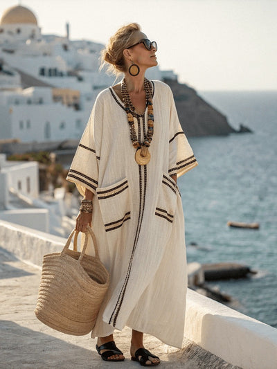 50% RABATT |Mykonos™ | Breeze Kaftan-Kleid