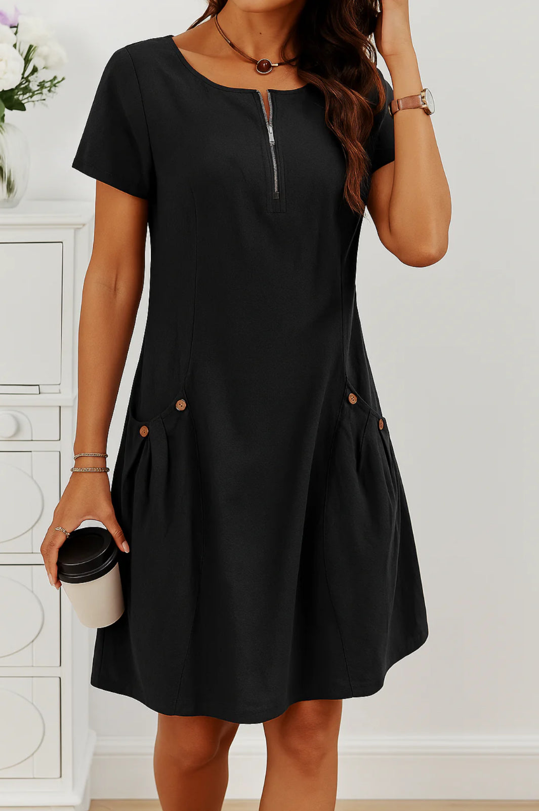 50% RABATT | RUMI™ | ELEGANTES KLEID MIT TASCHEN