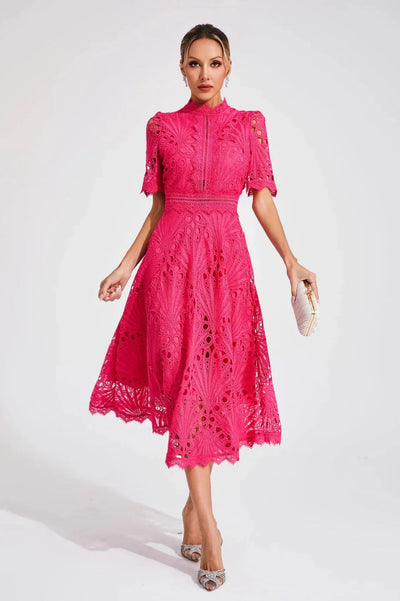 50% RABATT | VORELLE™ | LÄSSIGES KURZÄRMELIGES KLEID
