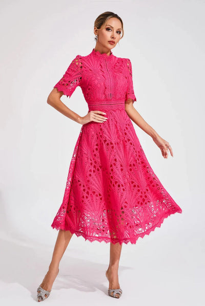 50% RABATT | VORELLE™ | LÄSSIGES KURZÄRMELIGES KLEID