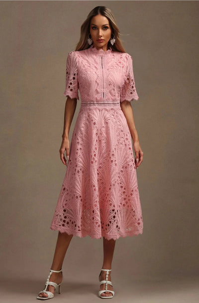 50% RABATT | VORELLE™ | LÄSSIGES KURZÄRMELIGES KLEID