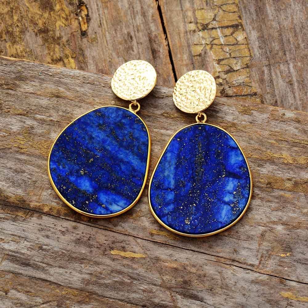 50% RABATT | Lazurya™ | Lapis Lazuli Schutz-Ohrringe