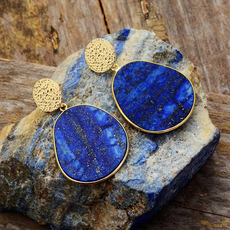 50% RABATT | Lazurya™ | Lapis Lazuli Schutz-Ohrringe
