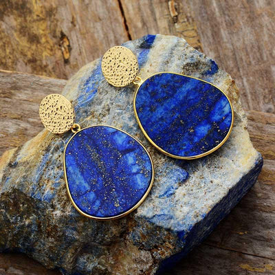 50% RABATT | Lazurya™ | Lapis Lazuli Schutz-Ohrringe