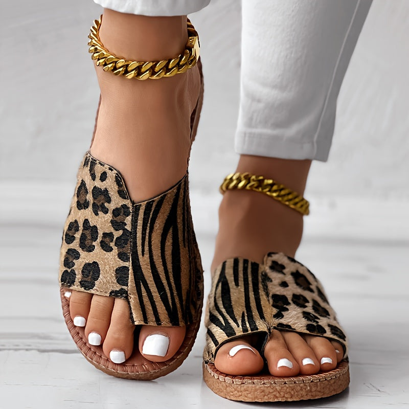 50% RABATT | LeoSlide™ | Stylische Leoparden Sandalen Damen