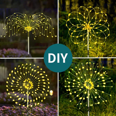 1+3 GRATIS | StarBloom™ | Solar Feuerwerk Gartenlampen Wetterfeste LED