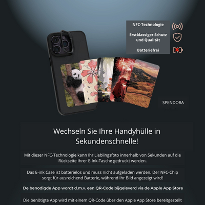 50% RABATT | E-ink Case™ | Personalisierbare Handytasche iPhone