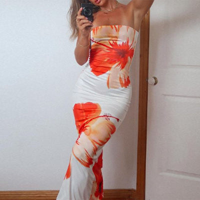 50% RABATT | Novara | Trägerloses Kleid