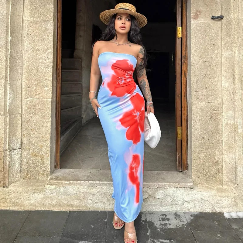 50% RABATT | Novara | Trägerloses Kleid