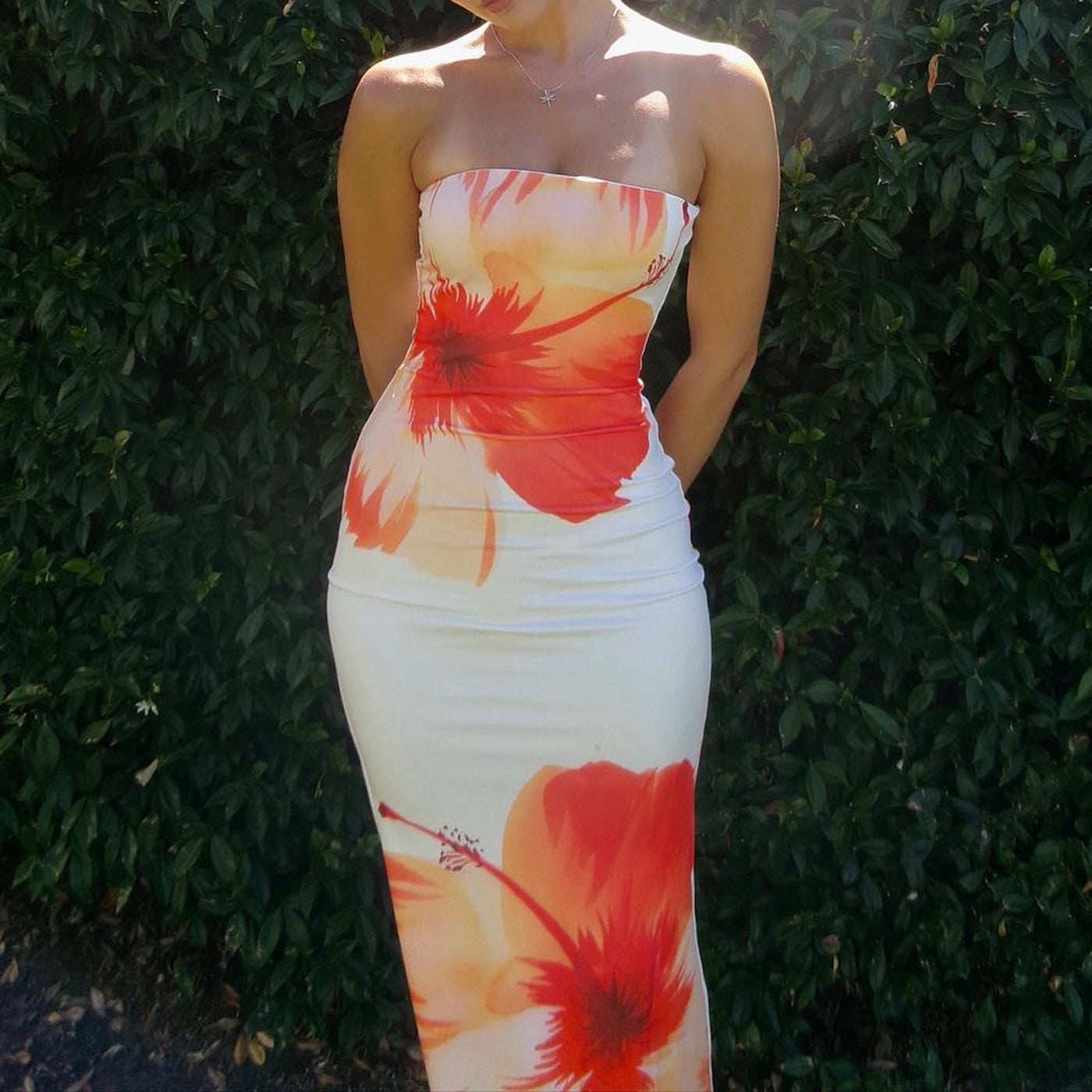 50% RABATT | Novara | Trägerloses Kleid