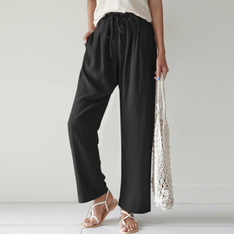 50% RABATT | Vara™ | Bequeme Hose mit Kordelzug