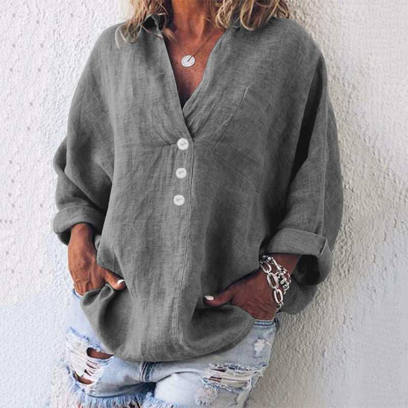 Lucia - Stilvoller Baumwoll-Leinen-Pullover