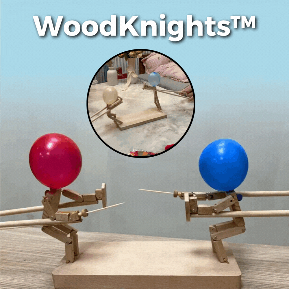 50% RABATT | WoodKnights | Ballon-Bambus-Mann-Schwertkampf