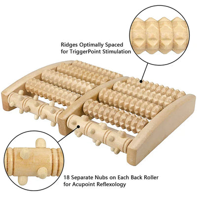 50% RABATT | Solurelle™ | Fußroller-Massagegerät aus Holz