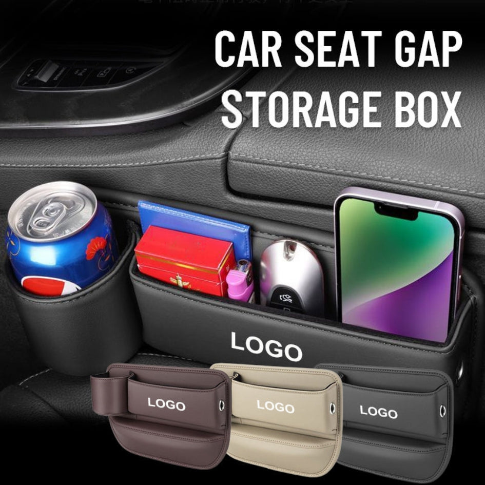 Auto Sitzlücken Organizer – praktische Aufbewahrungsbox für Handy, Getränke, Schlüssel und Geldbörse, multifunktionale Sitzlücken Füllbox für mehr Stauraum im Auto
