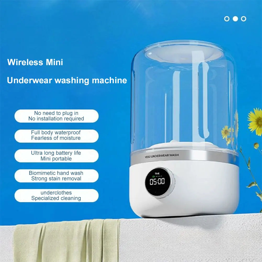50% RABATT | Washiq™ | Tragbare kabellose Mini-Waschmaschine
