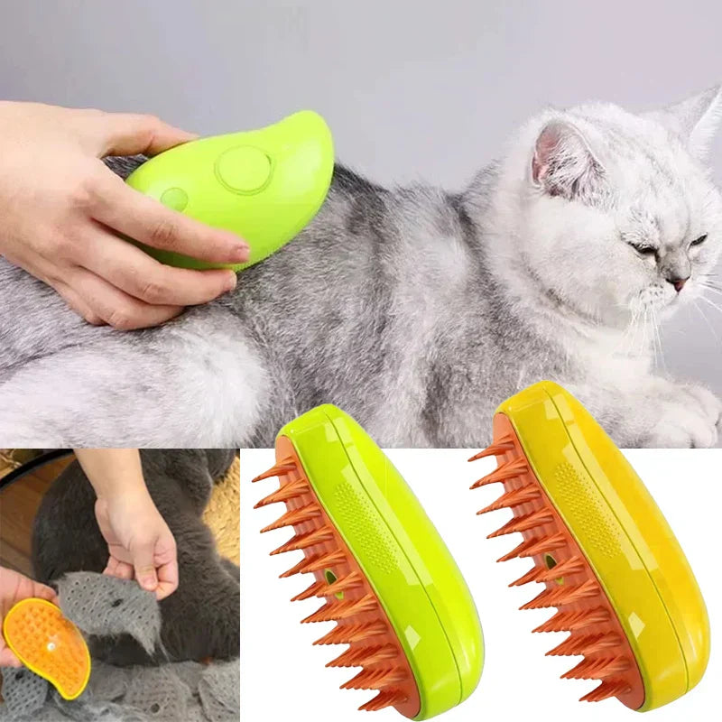 PurrFect™ 3 in 1 dampfende Katzenbürste