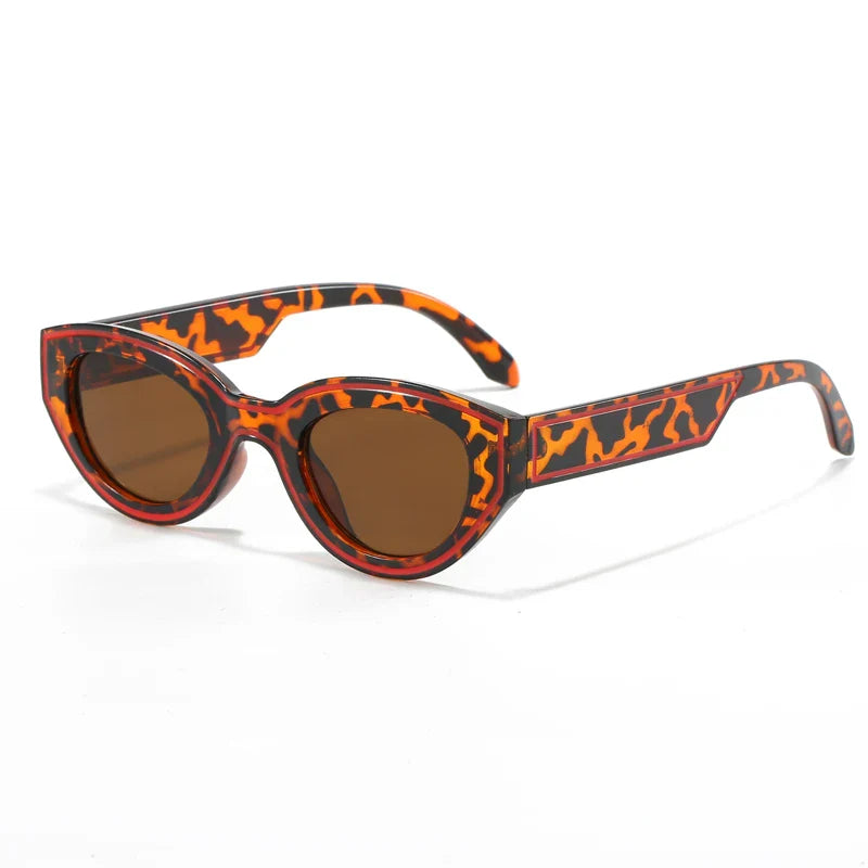 Schwarz-weiße Cat-Eye | Sonnenbrille