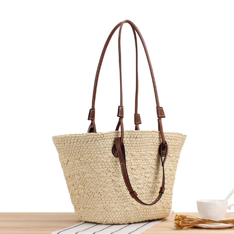 50% RABATT | Haravie™ | Große Raffia-Umhängetasche für Frauen