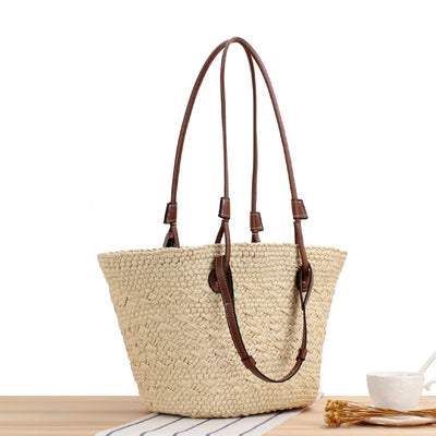 50% RABATT | Haravie™ | Große Raffia-Umhängetasche für Frauen