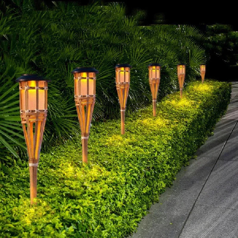 1+4 GRATIS | FlareGlow™ | Flammenoptik LED Gartenleuchten Solarbetrieben