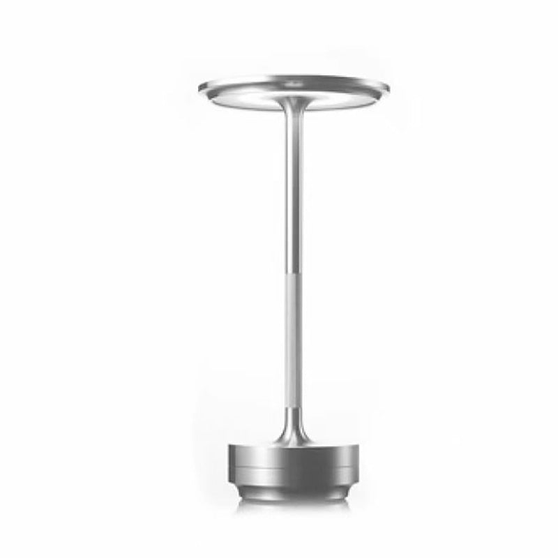 Moderne LED Tischlampe dimmbar in Schwarz, Gold und Silber, wiederaufladbare Designer Nachttischlampe für Wohnzimmer, Schlafzimmer und Büro