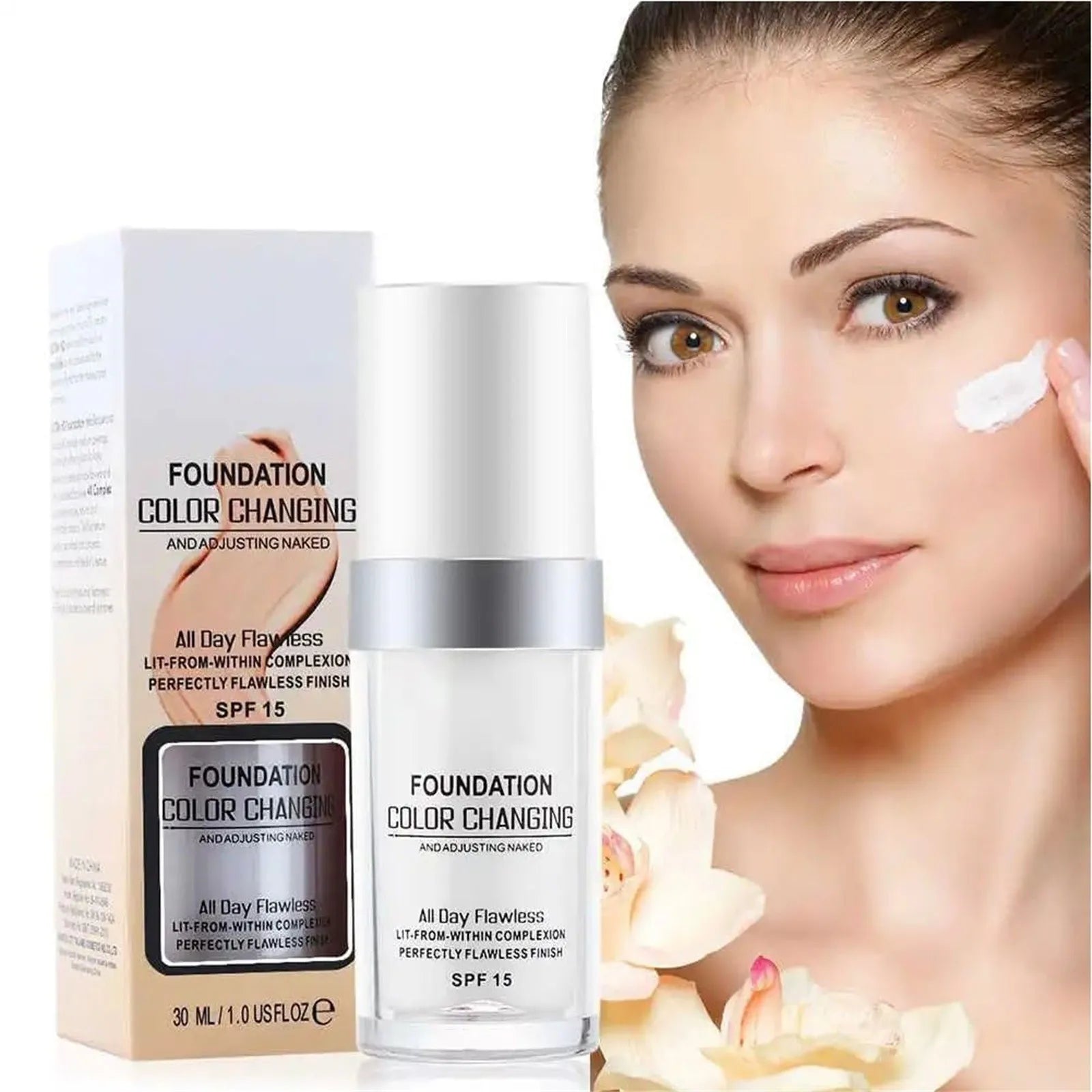 1+1 GRATIS | Concelia™ | Farbwechselnde Foundation für makellose Haut